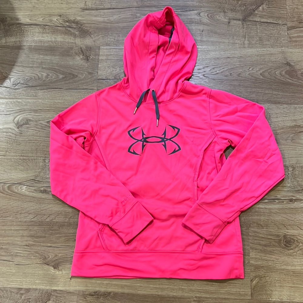Bright pink under Armor hoodie